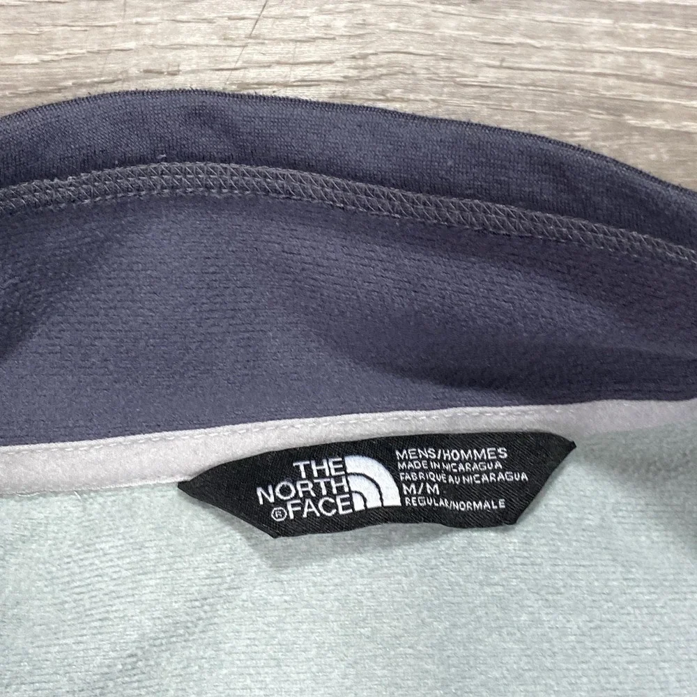 The‎ North Face Jacket Mens Medium Gray Colorblock Softshell Full Zip Hiking